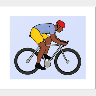 Cyclist Illustration Posters and Art